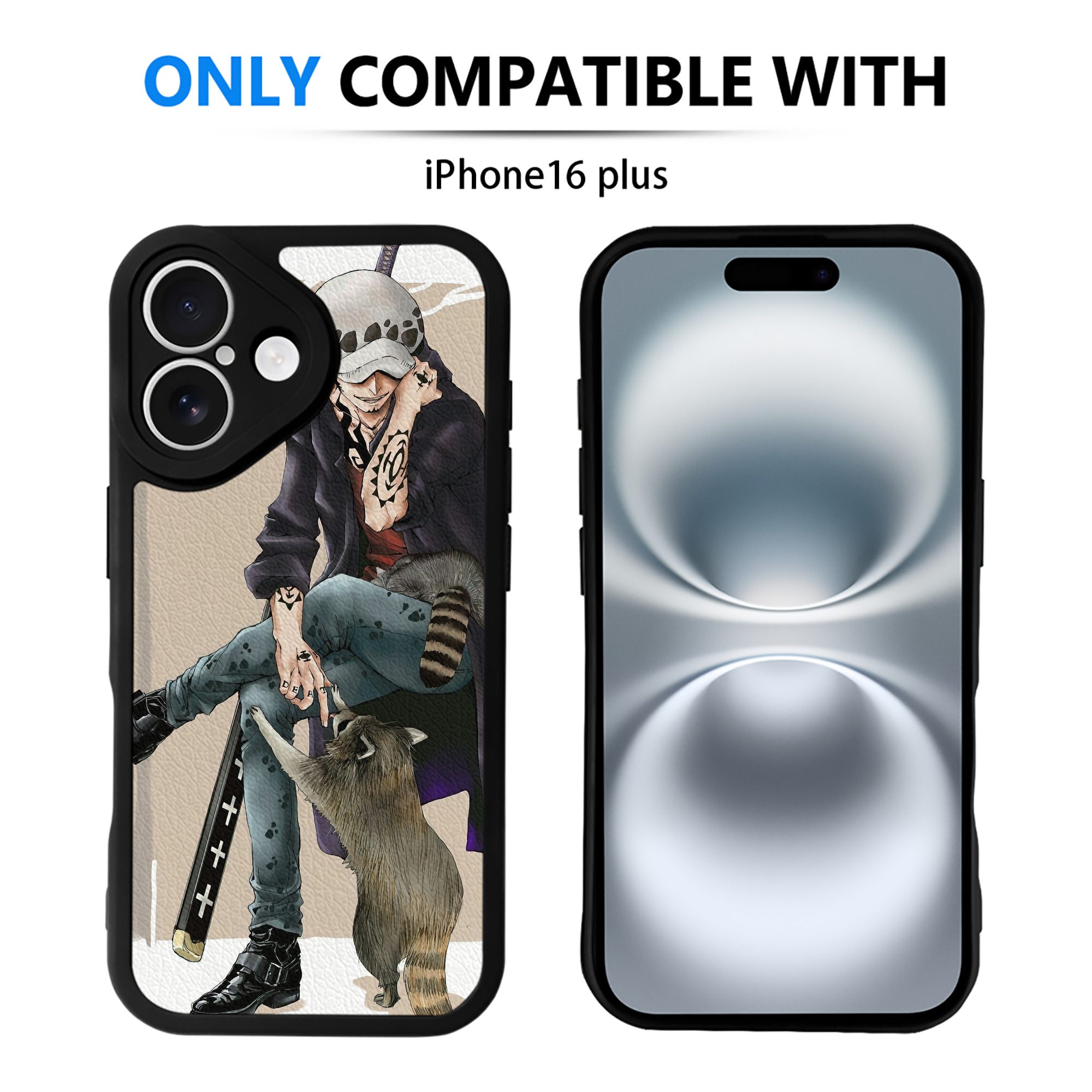 （画像用） ワンピース ONE PIECE 【iPhone 16シリーズ対応】シリコンスマホケース（レザー調） 材質：シリコン